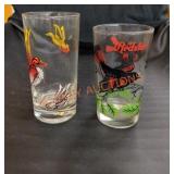 Vintage Redstart peanut butter glass & flying duck