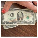 5- Two dollar bills