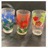 Vintage peanut butter glasses set of three,(Wake
