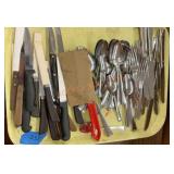 Misc. silverware and utensils lot
