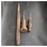 Vintage wooden tool with attachments
