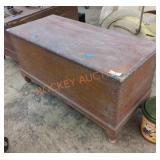 Vintage wooden linen chest