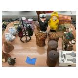 Vintage salt and pepper shaker tray lot