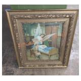 Framed religious art piece