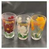 Vintage peanut butter glasses set of