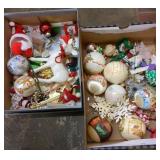 Vintage Christmas ornament lot