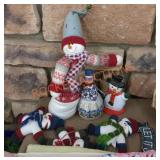 Snowman Christmas decor lot