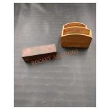 Vintage turkey call and Al Foss pork rind strips