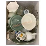 Misc. dish tote lot