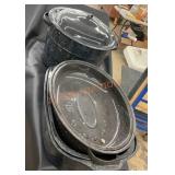 Enamelware canner and roaster pans