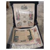 Vintage birth and baptism certificate lot