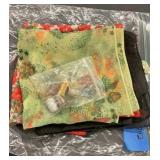 Vintage thimbles and handkerchiefs