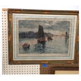 Signed and Framed print by Manuel Robbe dit