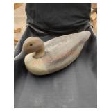 vintage wooden duck decoy