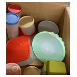 Misc vintage Tupperware tote lot