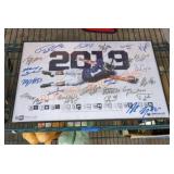 2019 framed Penn State football signed poster
