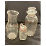 Vintage jar and bottle lot