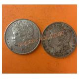 1889 Morgan silver dollars