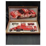 Signed Bill Elliott Budweiser racing collector