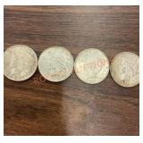 1923 US peace dollars, 4 total
