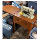 Vintage sears Kenmore, sewing machine and stand