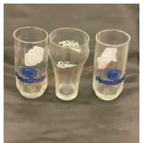 Penn State and Coke drinking glasses