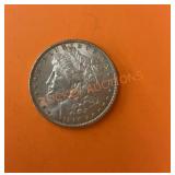 1886 Morgan silver dollar