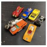 Vintage matchbox and other brand car toys