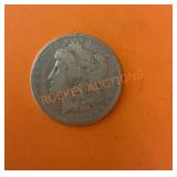 1889 Morgan silver dollar