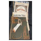 Vintage sheet music