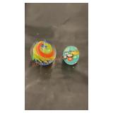 Vintage glass paperweights