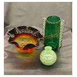 Vintage hand blown glass lot