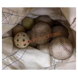 Baseball softball with wiffle balls