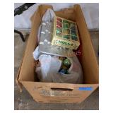 Vintage ornaments and candy mold lot