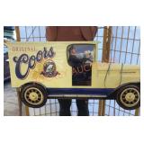 Vintage Coors truck, pool table light