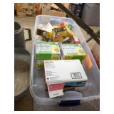 Large tote of light bulbs