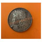 1889 Morgan silver dollar