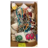 Vintage costume, jewelry, Tray lot