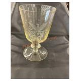 Etched eagle large vase