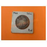 1966 silver Elizabeth II Canada prf coin