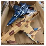 Vintage military airplane model set