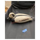 Vintage wooden duck decoy life size