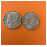 1921 Morgan silver dollars