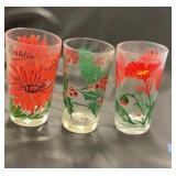 Vintage peanut butter glasses set of