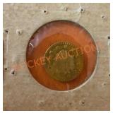 1853 gold Indian gold coin