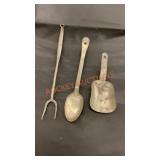 Vintage large kitchen utensils