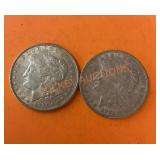 1921 Morgan silver dollars