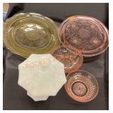 Depression, glass  box lot