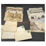 Vintage letters and postcards