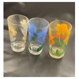 Vintage peanut butter glasses, (Cosmo,, African